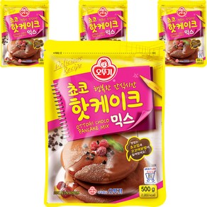 오뚜기 쵸코 핫케이크 믹스, 500g, 4개