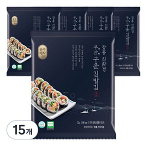 순수해작 장흥 무산 구운 김밥김, 23g, 15개