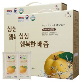 싱싱 행복한 배즙, 100ml, 100개