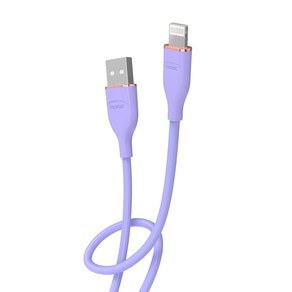 moac USB A타입- 8핀 라이트닝 고속 충전 케이블, 퍼플, 1개