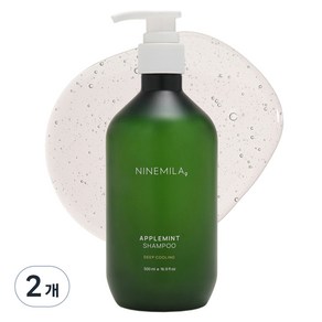 나인밀라 애플민트 샴푸, 500ml, 2개