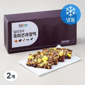 딜리조이 흑미견과찰떡 (냉동), 900g, 2개