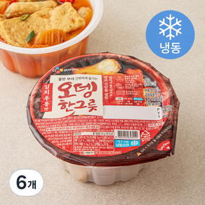 CJ 김치우동맛 오뎅한그릇 (냉동), 78g, 6개