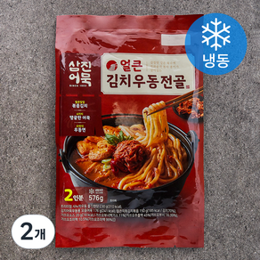 삼진어묵 얼큰 김치우동전골 (냉동), 576g, 2개