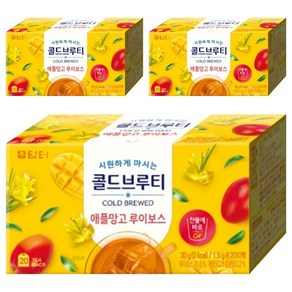 담터 콜드브루티 애플망고 루이보스, 1.5g, 20개입, 3개, 1.5g