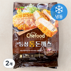 쉐푸드 등심통돈까스 (냉동), 600g, 2개