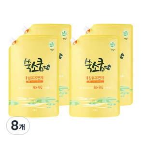 쑥소쿰 연잎 섬유유연제, 1.6L, 8개