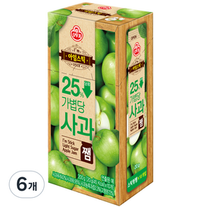 오뚜기 아임스틱 사과쨈, 6개, 200g