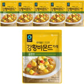 청정원 우리쌀 강황바몬드 카레 순한맛, 100g, 6개