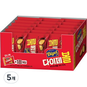 오리온 다이제볼, 421.2g, 5개