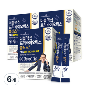 메이준뉴트리 더블액션 프리바이오틱스 플러스 유산균 30p, 150g, 6개