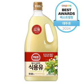 해표 콩기름 식용유, 1.8L, 1개