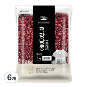 더담은 적강낭콩 홍대, 1kg, 6개