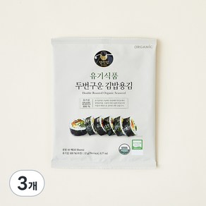 [만전김] 유기식품 구운 김밥김 22g(10매), 22g, 3개