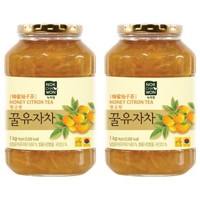 녹차원 153 꿀유자차, 1kg, 2개, 1개입