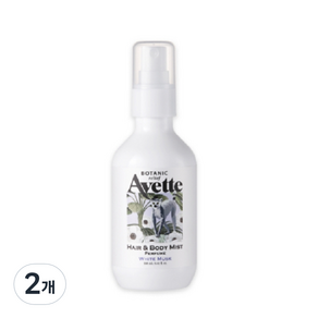 아베뜨보타닉 릴리프 퍼퓸 헤어 바디미스트 화이트머스크, 160ml, 2개