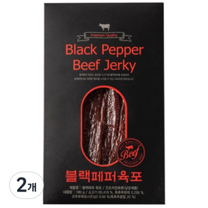 코주부 블랙페퍼 육포, 180g, 2개