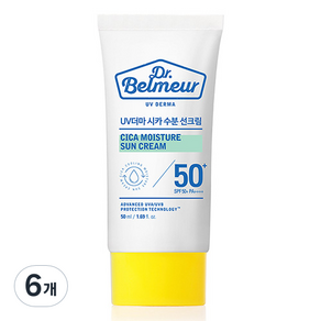 더페이스샵 닥터벨머 UV 더마 시카 수분 선크림 SPF50+ PA++++, 50ml, 6개