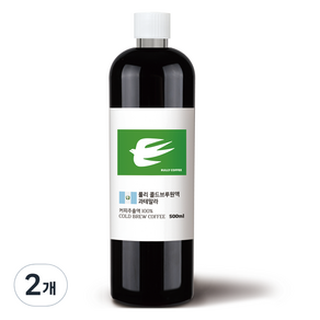 룰리커피 더치커피 콜드브루 커피원액 과테말라, 2개, 1개입, 500ml