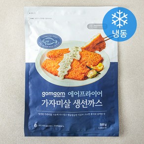 곰곰 에어프라이어 가자미살 생선까스 (냉동), 500g, 1개