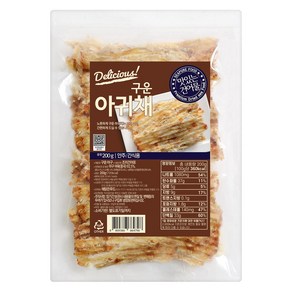 해맑은푸드 구운 아귀채, 200g, 1개