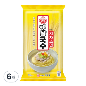 오뚜기옛날 국수 치자소면, 900g, 6개