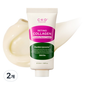 씨케이디 종근당건강 레티노 콜라겐 저분자 300 괄사 목주름 크림 리필, 2개, 50ml