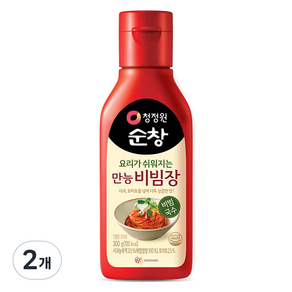 청정원순창 만능비빔장 튜브형, 300g, 2개