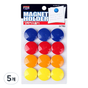 포비월드 강력자석홀더 MH-05 32mm 24p, 혼합색상, 5개