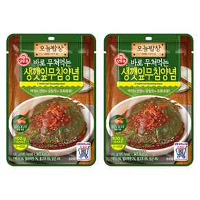 오뚜기 오늘밥상 생깻잎무침양념, 2개, 100g