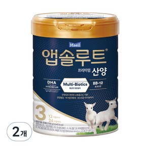 앱솔루트 프리미엄 산양분유 3단계, 750g, 2개