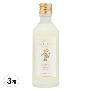 더페이스샵 카렌듈라 에센셜 모이스처 토너, 150ml, 3개