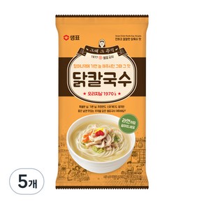 샘표 닭칼국수, 101g, 5개