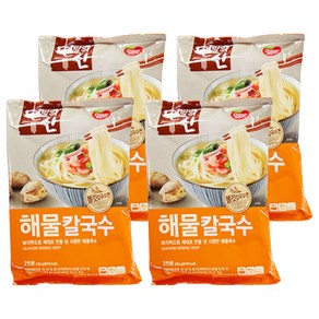 동원 면발의신 해물칼국수 236g, 4개