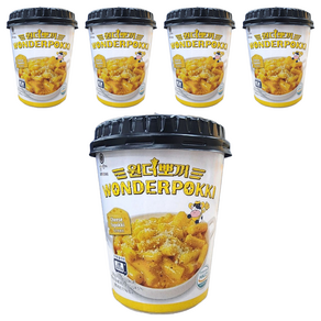대유잼 원더뽀끼 치즈 컵떡볶이, 120g, 5개