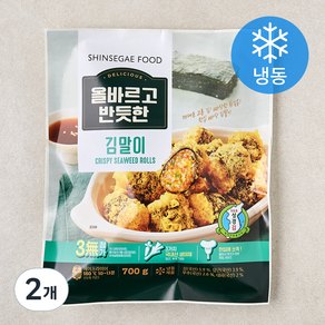 올바르고 반듯한 김말이 (냉동), 700g, 2개