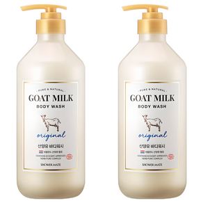 샤워메이트 산양유 바디워시 오리지널, 800ml, 2개