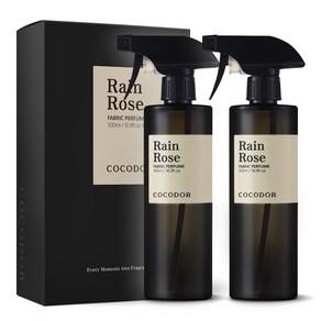 코코도르 패브릭 퍼퓸 섬유탈취제 레인로즈, 500ml, 2개
