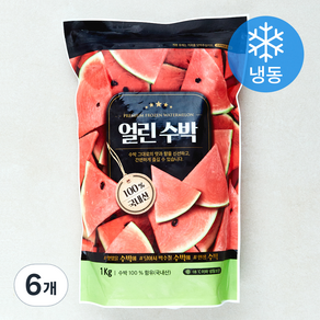 우양 얼린 수박 (냉동), 1kg, 6개