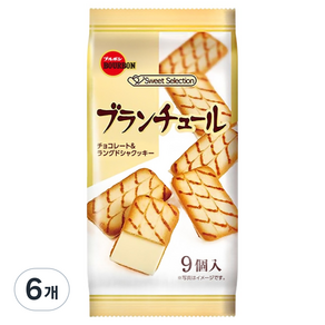 부르본 랑그드샤 블란츌 쿠키, 70g, 6개
