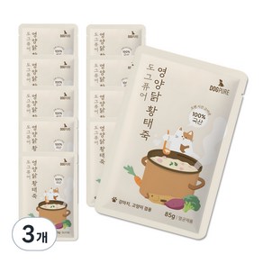 도그퓨어 강아지 고양이 영양닭 황태죽 85g x 10p, 닭고기, 850g, 3개