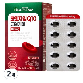 셀트리온 이너랩 코엔자임Q10 듀얼케어 100mg 13.5g, 30정, 2개