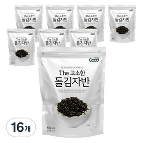 바다원 The 고소한 돌김자반, 40g, 16개