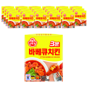 오뚜기 3분 바베큐치킨 즉석조리식품, 150g, 24개