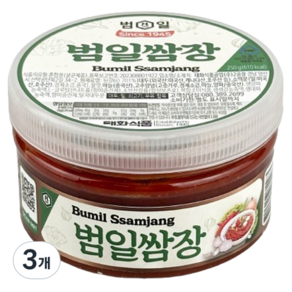 범일 쌈장, 250g, 3개