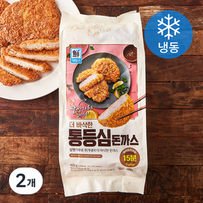 대림선 더 바삭한 통등심 돈까스 (냉동), 420g, 2개