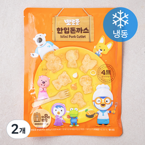 뽀로로 한입돈까스 (냉동), 2개, 500g