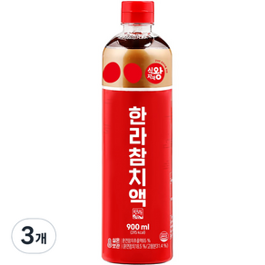 한라 참치액, 900ml, 3개