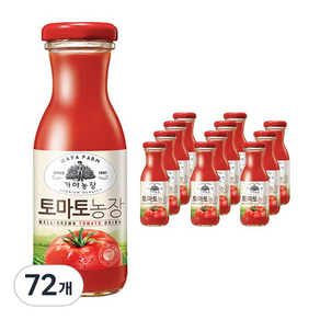 가야농장 토마토 음료, 180ml, 72개