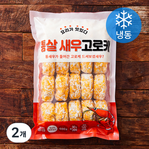 요리가맛있다 통살 새우고로케 (냉동), 600g, 2개